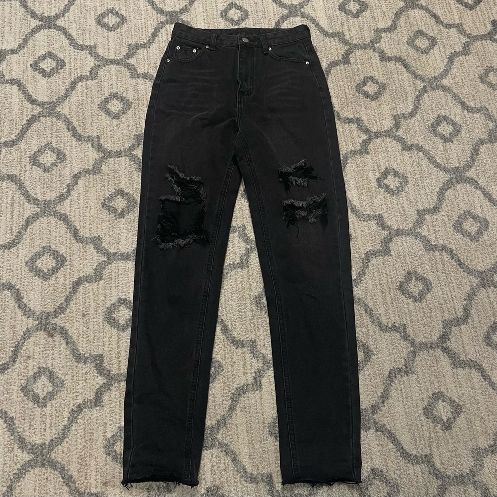 Shein Ripped Black Jeans - Picture 3 of 5